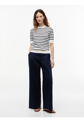 Saco Blanco De Punto Fino Con Manga Corta Tommy Hilfiger