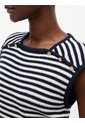 Top Multicolor De Cuello Cuadrado Con Botones Dorados Tommy Hilfiger de Tommy Hilfiger