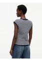 Top Multicolor De Cuello Cuadrado Con Botones Dorados Tommy Hilfiger de Tommy Hilfiger