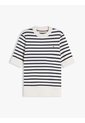 Saco Blanco De Punto Fino Con Manga Corta Tommy Hilfiger de Tommy Hilfiger