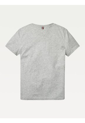 Camiseta Niño Básica De Algodón Gris Tommy Hilfiger