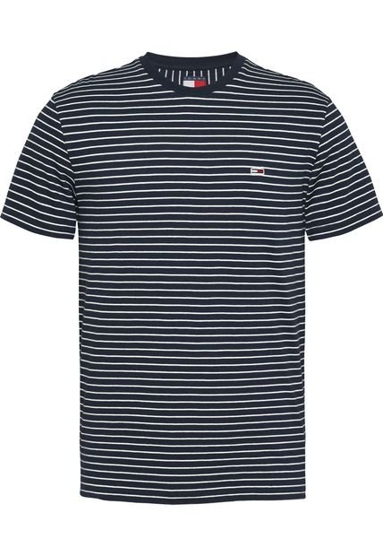 Camiseta Multicolor De Rayas Y Corte Slim Tommy Jeans