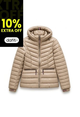 Chaqueta Dorado Ligera Acolchada Con Logo Tommy Hilfiger Tommy Hilfiger