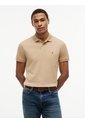 Polo Beige De Punto Interlock De Corte Regular Tommy Hilfiger de Tommy Hilfiger