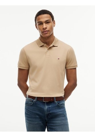 Polo Beige De Punto Interlock De Corte Regular Tommy Hilfiger Tommy Hilfiger