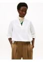 Blusa Blanca De Popelina Con Mangas Largas Tommy Hilfiger de Tommy Hilfiger