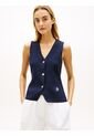 Chaleco Multicolor De Punto Premium Con Cuello En V Tommy Hilfiger de Tommy Hilfiger