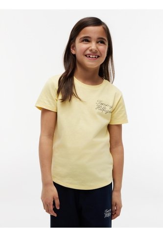Camiseta De Para Niña Corte Slim Con Logo De Cuerda Tommy Hilfiger Tommy Hilfiger