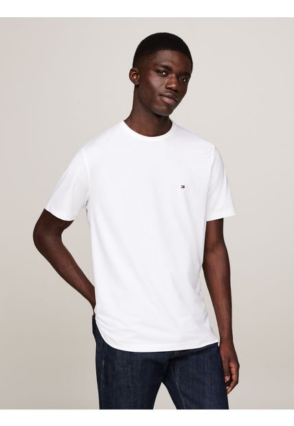 Camiseta Blanca Que Absorbe La Humedad Tommy Hilfiger