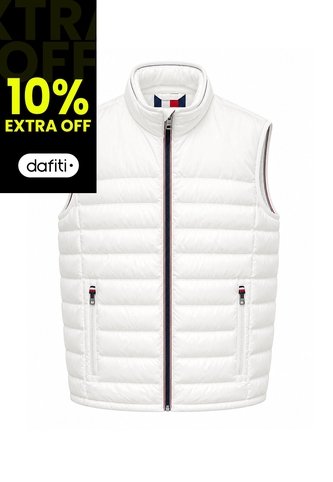 Chaleco Blanco Sin Mangas Con Detalles Distintivos Tommy Hilfiger Tommy Hilfiger