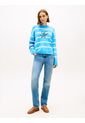 Saco Celeste Tejido Amplio De Punto Con Logo Bordado Tommy Hilfiger de Tommy Hilfiger