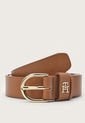 Cinturón Café-Dorado Tommy Hilfiger de Tommy Hilfiger