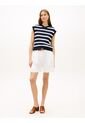 Chaleco Azul De Punto Trenzado Con Cuello En V Tommy Hilfiger de Tommy Hilfiger