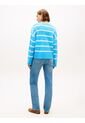 Saco Celeste Tejido Amplio De Punto Con Logo Bordado Tommy Hilfiger de Tommy Hilfiger