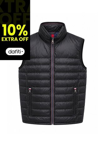 Chaleco Negro Sin Mangas Con Detalles Distintivos Tommy Hilfiger Tommy Hilfiger