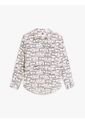 Camisa Blanca De Lino Puro De Corte Amplio Tommy Hilfiger de Tommy Hilfiger
