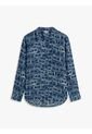Camisa Azul De Lino Puro De Corte Amplio Tommy Hilfiger de Tommy Hilfiger