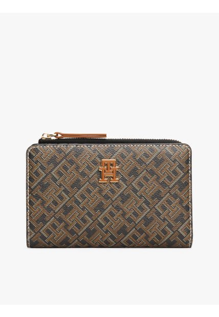 Billetera Negra Plegable TH Monoplay Tommy Hilfiger