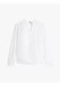 Blusa Blanca De Popelina Con Mangas Largas Tommy Hilfiger de Tommy Hilfiger
