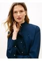 Camisa Multicolor Poplin De Manga Larga Con Cuello De Volantes Tommy Hilfiger de Tommy Hilfiger
