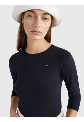 Camiseta 1985 De Manga Tres Cuartos Mujer Azul Tommy Hilfiger