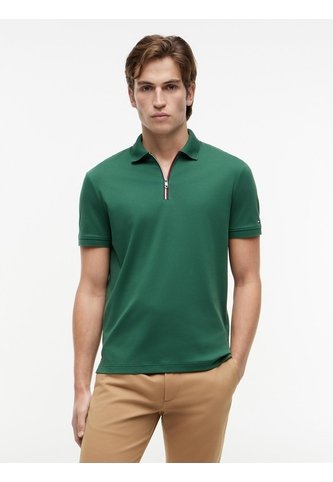 Polo Verde En Algodón Fluido De Corte Regular Tommy Hilfiger Tommy Hilfiger
