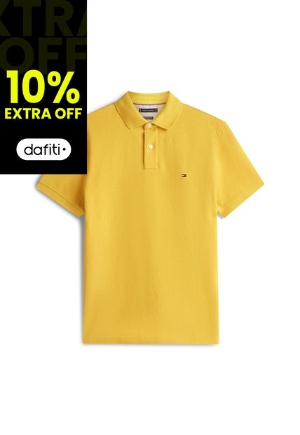 Polo Amarillo 1985 De Corte Regular Tommy Hilfiger
