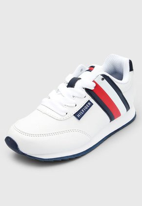 Tenis Lifestyle Blanco-Azul-Rojo Tommy Hilfiger Kids