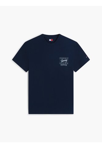 Camiseta Multicolor De Corte Regular Con Logo Script Bordado Tommy Jeans Tommy Hilfiger
