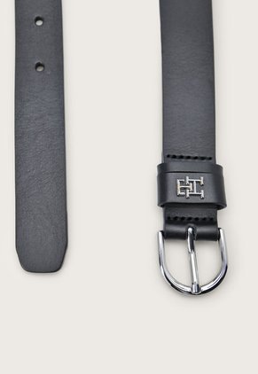 Cinturón Negro-Plateado Tommy Hilfiger