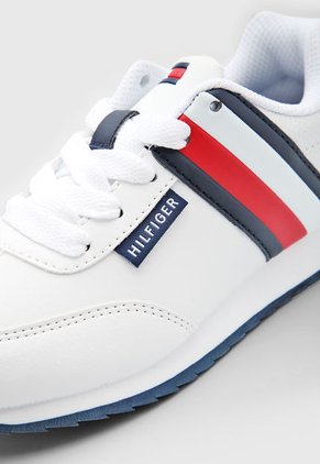 Tenis Lifestyle Blanco-Azul-Rojo Tommy Hilfiger Kids