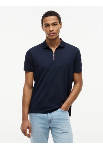 Polo Azul En Algodón Fluido De Corte Regular Tommy Hilfiger Tommy Hilfiger