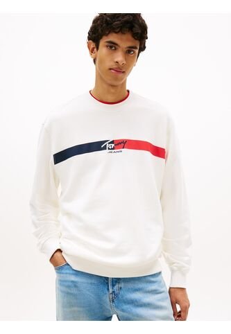 Buzo Blanco De Corte Regular Con Logo Tommy Jeans Tommy Hilfiger