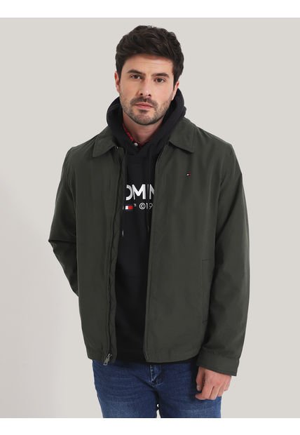 Chaqueta Verde Con Logo Tommy Hilfiger