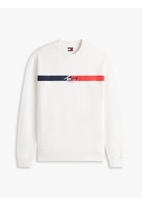 Buzo Blanco De Corte Regular Con Logo Tommy Jeans