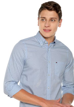 Camisa Azul Tommy Hilfiger