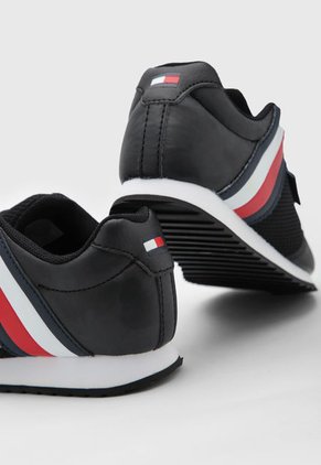 Tenis Lifestyle Blanco-Negro Tommy Hilfiger Kids Belcourt Jogger