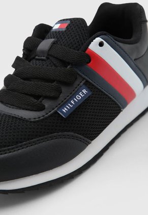 Tenis Lifestyle Blanco-Negro Tommy Hilfiger Kids Belcourt Jogger