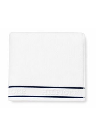 Toalla Blanca De Baño Con Rayas Tommy Hilfiger Tommy Hilfiger