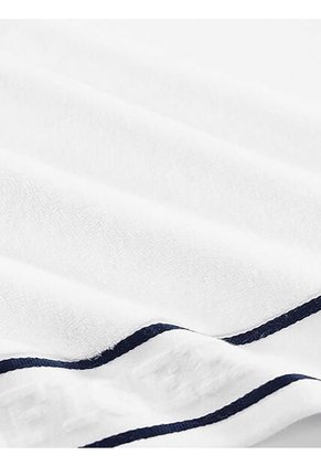 Toalla Blanca De Baño Con Rayas Tommy Hilfiger