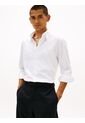 Camisa Blanca Twill De Corte Regular Con Cuello Flexible Tommy Hilfiger de Tommy Hilfiger