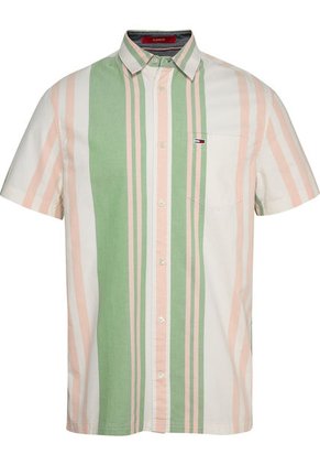 Camisa Clásica De Manga Corta Y Rayas Mixtas Hombre  Tommy Jeans