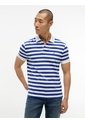 Polo Morado Interlock De Corte Regular Con Diseño De Rayas Tommy Hilfiger de Tommy Hilfiger
