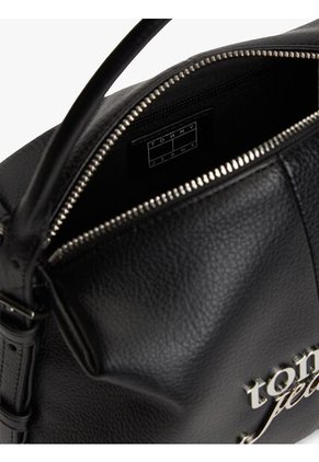Bolso Negro Cruzado Para Cámaras Con Logo Tommy Hilfiger