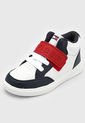 Tenis Lifestyle Azul Navy-Blanco-Rojo Tommy Hilfiger Kids Cayman Mid Retro de Tommy Hilfiger