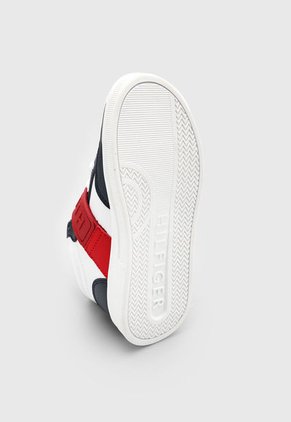 Tenis Lifestyle Azul Navy-Blanco-Rojo Tommy Hilfiger Kids Cayman Mid Retro