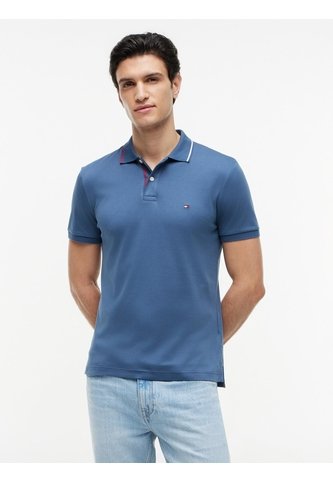 Polo Azul De Corte Slim Con Logo Tommy Hilfiger Tommy Hilfiger