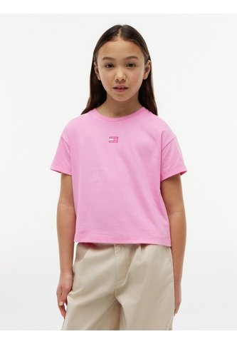 Camiseta De Para Niña Corte Amplio Con Logo Tonal Tommy Hilfiger Tommy Hilfiger