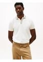 Polo Blanco De Corte Regular Con Logo Tommy Hilfiger de Tommy Hilfiger