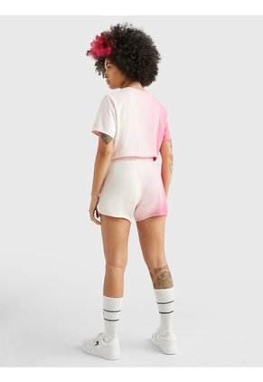 Pantalón Corto Signature Con Efecto Degradé Mujer Rosa Tommy Jeans